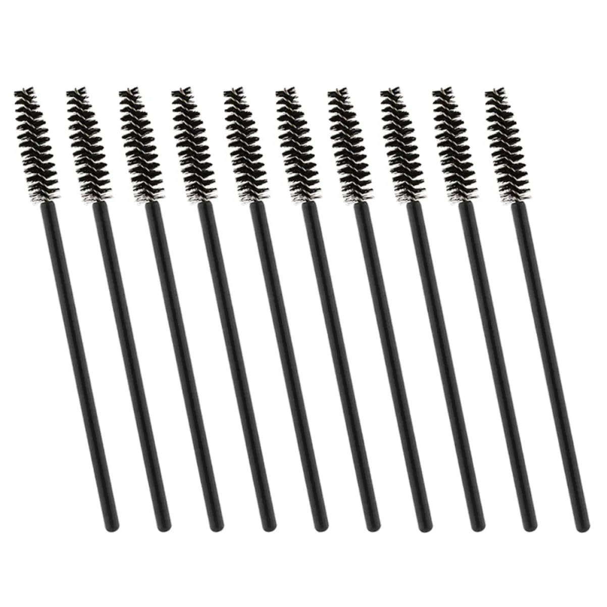 Housoutil 3sets Brow Spoolie Eyelash Applicator Set Lash Extension Brush Silicone Handle Dense Bristles Eyelash Makeup Mascara Wands Disposable for Quick Application 50pcs*3