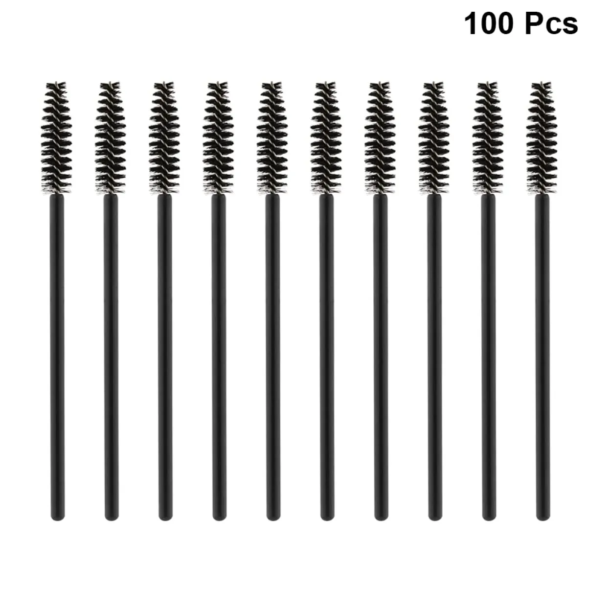 Housoutil 3sets Brow Spoolie Eyelash Applicator Set Lash Extension Brush Silicone Handle Dense Bristles Eyelash Makeup Mascara Wands Disposable for Quick Application 50pcs*3