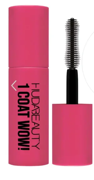 H.U.D.A BEAUTY Mini 1 Coat WOW! Extra Volumizing and Lifting Mascara Very Vanta - Extreme Black (0.23 fl oz. / 10 mL)