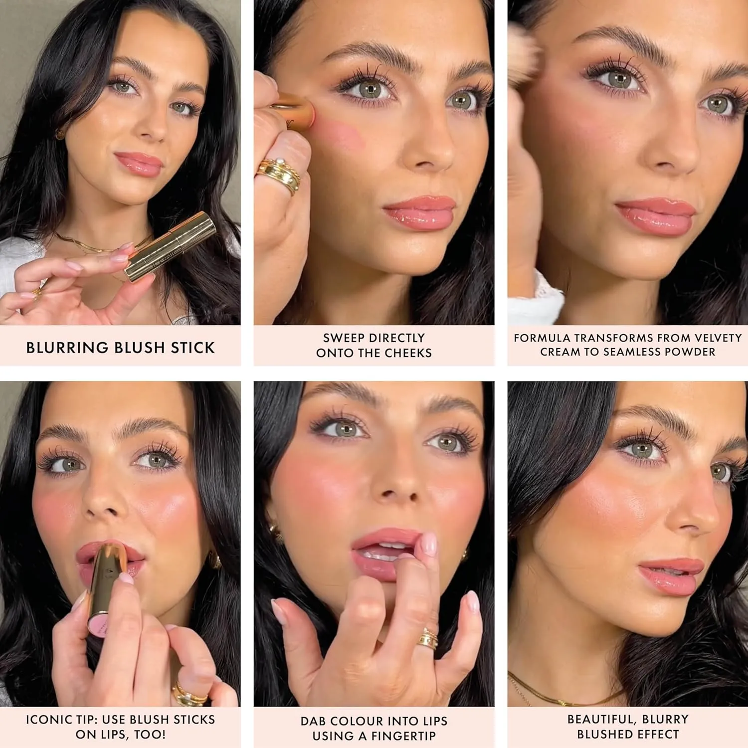 ICONIC LONDON Blurring Blush Stick | Seamless Blending, Matte Finish, Cruelty-Free, Vegan Makeup