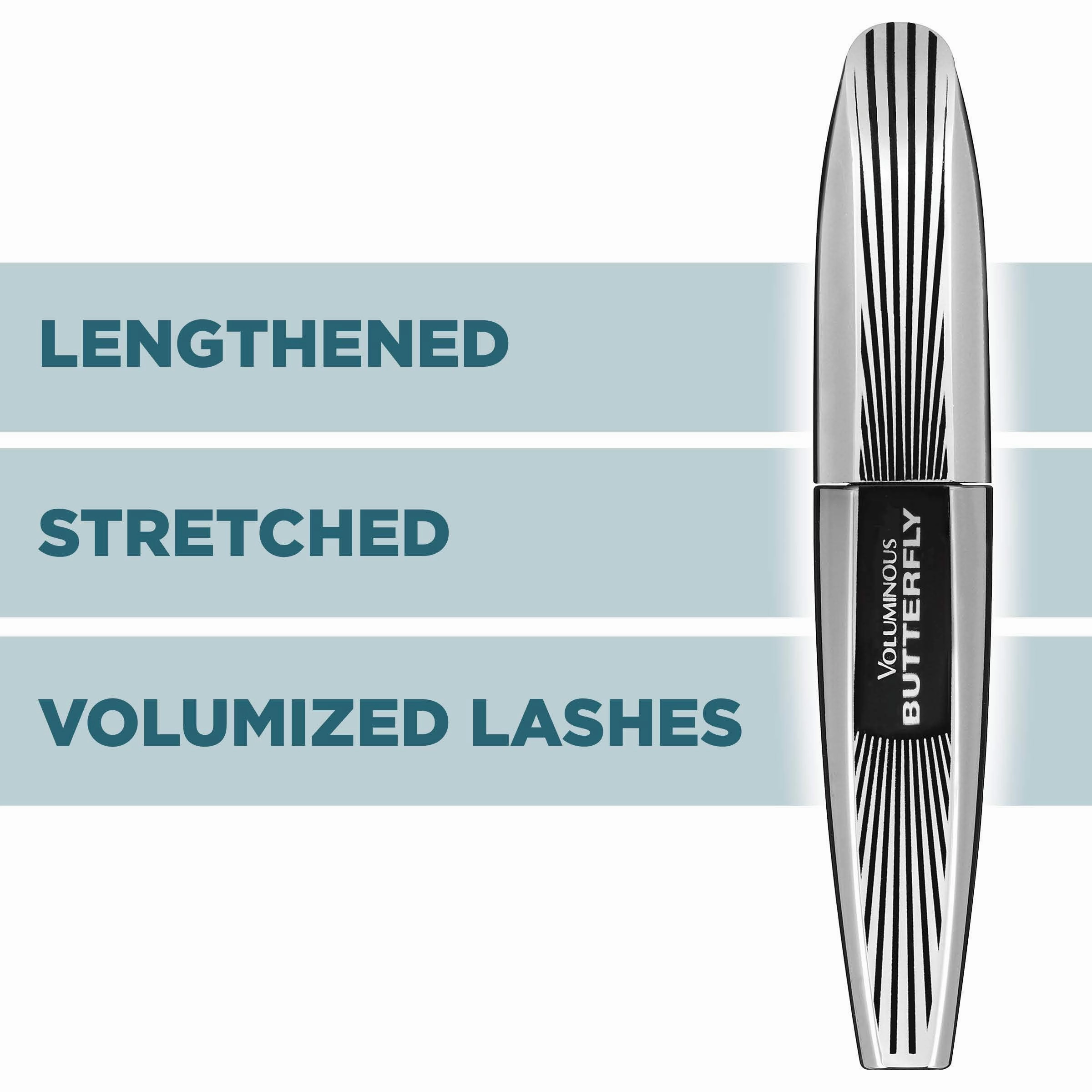 L'Oreal Paris Voluminous Butterfly Mascara, Washable, Blackest Black, 0.22 Fl. Oz., 1 Count
