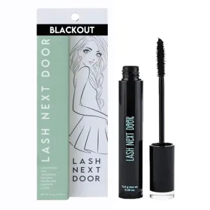 Lash Next Door Water Resistant Mascara Black Volume and Length - No Clump Volumizing Mascara for Thickening and Lengthening - Smudge Proof Lashes by Brooklyn and Bailey (1 Pack)