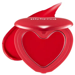 lilybyred Luv Beam Cheek Balm | Heart-Shaped Korean Cream Blush, Semi-Matte Finish, Long-Lasting, Blendable & Buildable, Soft Creamy Texture, Lightweight, Natural Flush, 0.12 oz. (04 Heart Attack Red)
