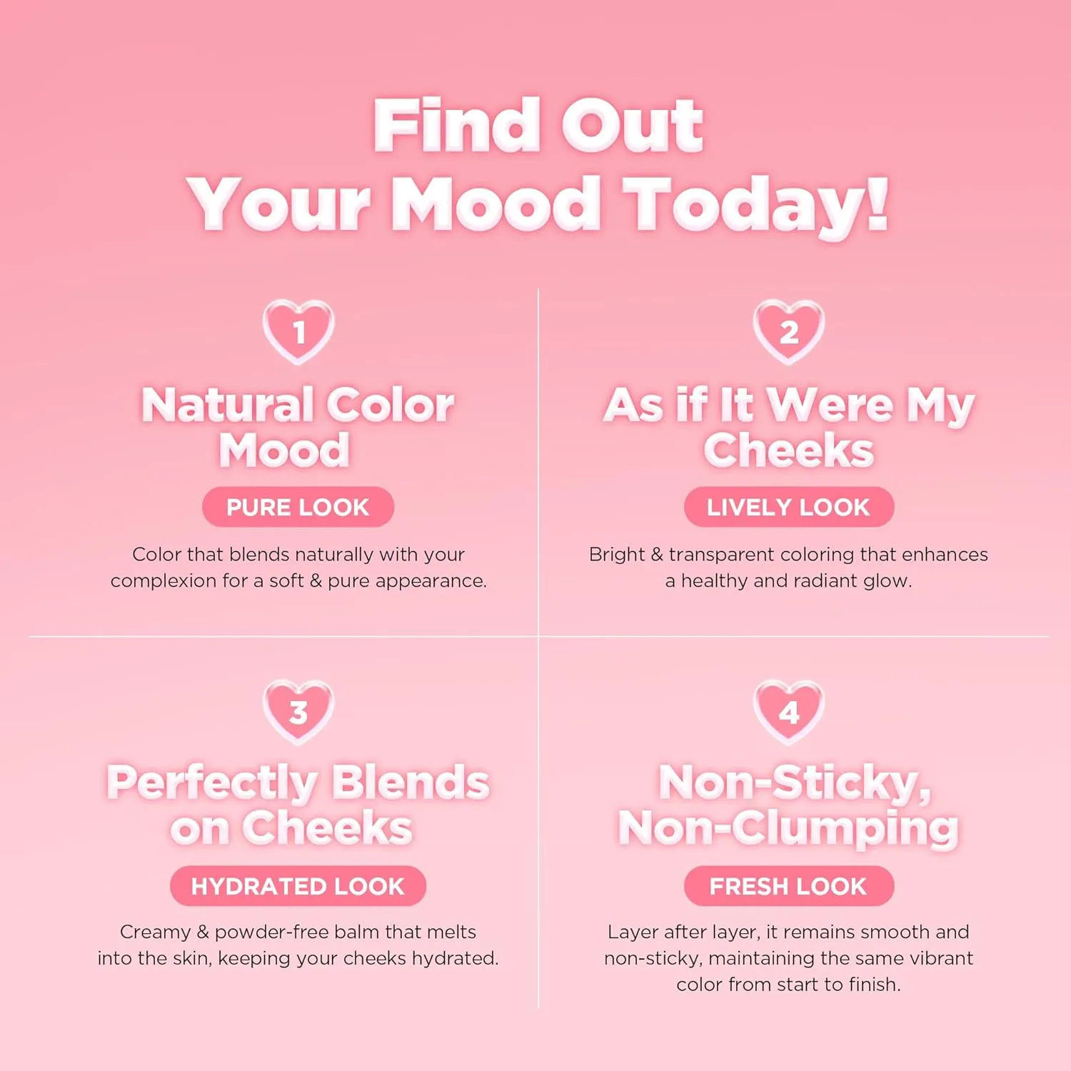 lilybyred Luv Beam Cheek Balm | Heart-Shaped Korean Cream Blush, Semi-Matte Finish, Long-Lasting, Blendable & Buildable, Soft Creamy Texture, Lightweight, Natural Flush, 0.12 oz. (06 Fliuffy Peach)