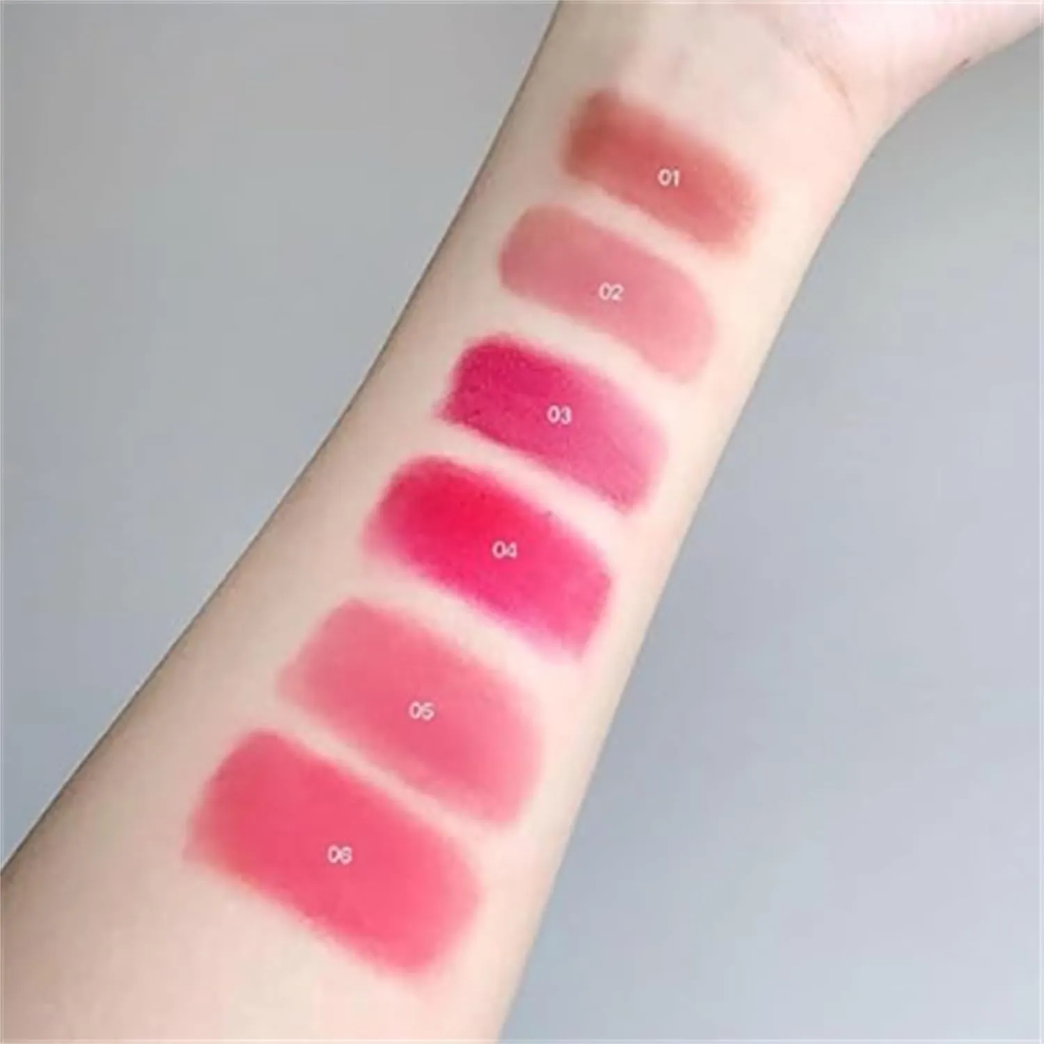 Lip&cheek Blurry Pudding Pot with Keyring, Multi-use Natural Glow Face Blush, Soft Matte Blush Blurry Makeup Blush Lipstick, Long-Lasting Makeup, High Color Rendering (3pcs C)