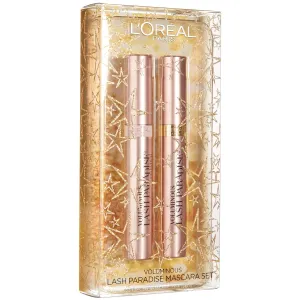 L'Oréal Paris Voluminous Lash Paradise Lash Primer & Mascara Holiday Kit, Thickens Lashes and Helps Enhance Mascara Wear, Blackest Black and Millennial Pink, 2 Count