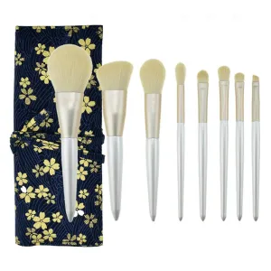 Makeup Brushes Set 8PCs Professional Makeup Brushes,Soft and Odor-free Natural Synthetic Bristles,for Face Powder Blush Eyeshadow Brushes Tool Kit (Blue)