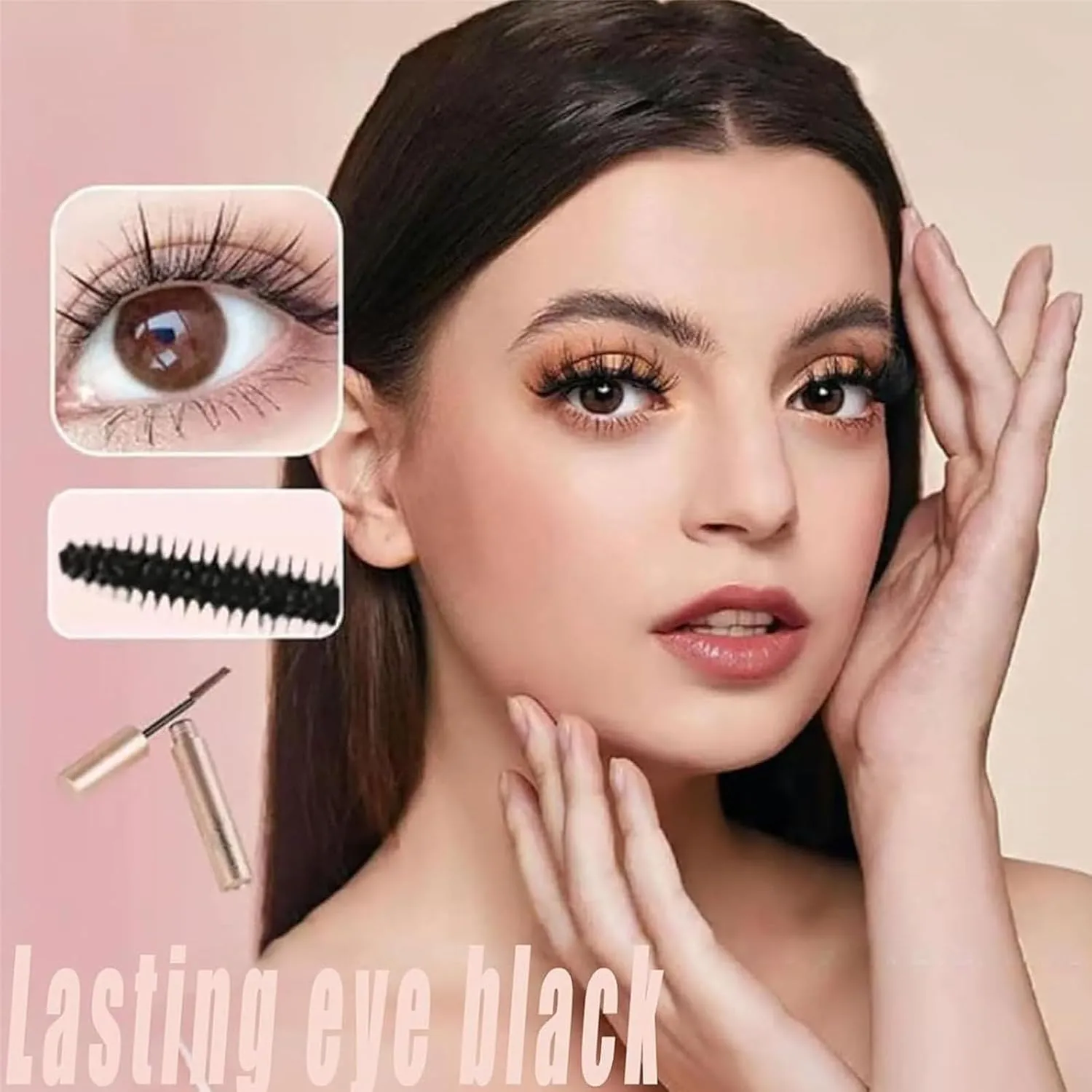 Mascara for older women, women's mascara, waterproof and sweat-proof formula, 2025 upgraded brown long-lasting curling mascara, suitable for thin and short eyelashes and older women