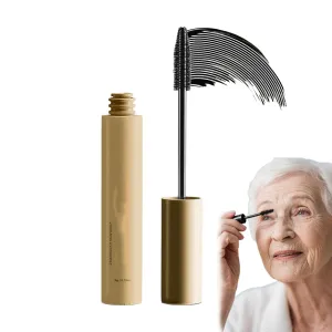 Mascara for older women, women's mascara, waterproof and sweat-proof formula, 2025 upgraded brown long-lasting curling mascara, suitable for thin and short eyelashes and older women