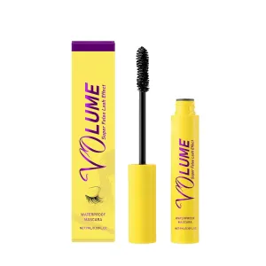 Mascara - Volume and Lengthening Mascara, Nourishing Lashes, Waterproof, Cruelty-Free, Paraben Free, Defining, Curling, Buildable, Extreme Black 1pc