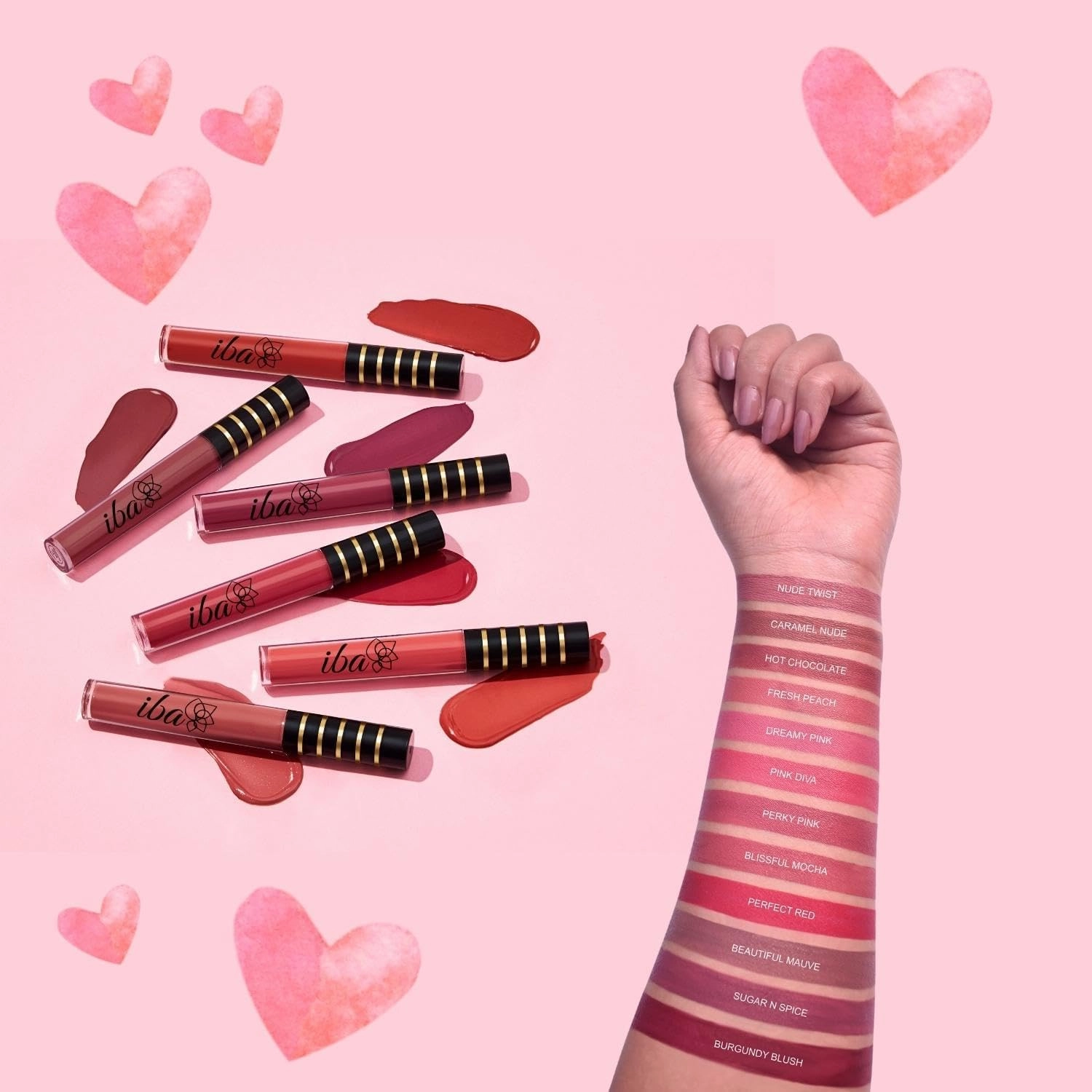 Matte Liquid Lipstick | Infused with Vitamin E & Almond Oil | Transfer Proof & Long Lasting | Waterproof & Smudge Proof | Velvet Matte Finish | Lightweight & Comfortable (Burgundy Blush, 2.6ml)