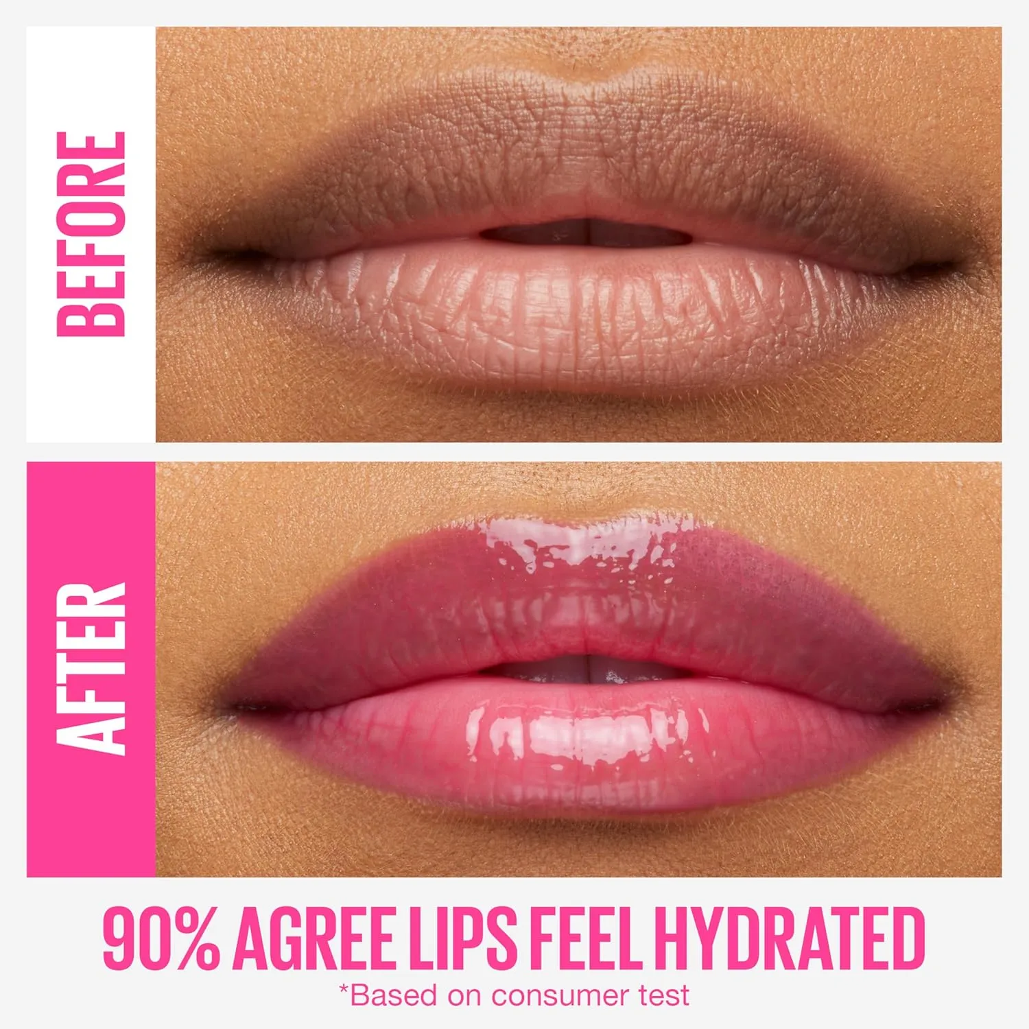 Maybelline Lifter Gloss and Lifter Plump Bundle, Hydrating, Pumping Lip Gloss in Shades Petal and Blush Blaze, Pack of 2