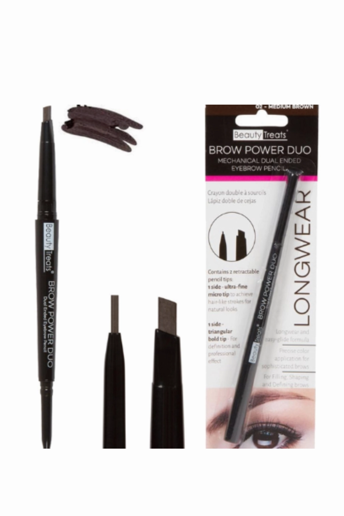 MEDIUM BROWN EYEBROW DUO