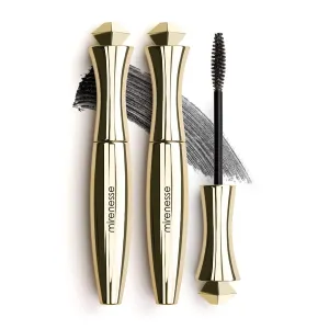 MIRENESSE Secret Weapon Original 24hr Mascara - WINNER BEST MASCARA - Volume, Thickening & Lengthening, Tubing Formula, Easy Water Removal - For Sensitive Eyes - Black (10g / 0.35oz) (Duo)