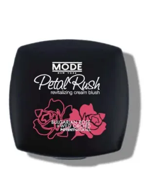 MODE Coral Peach Cream Blush Petal Rush Revitalizing Natural Creamy Blusher LOOK AT ME Moisturizing Dewy Cheek Color, Nourishing Bulgarian Rose and Wild Orchid Skincare