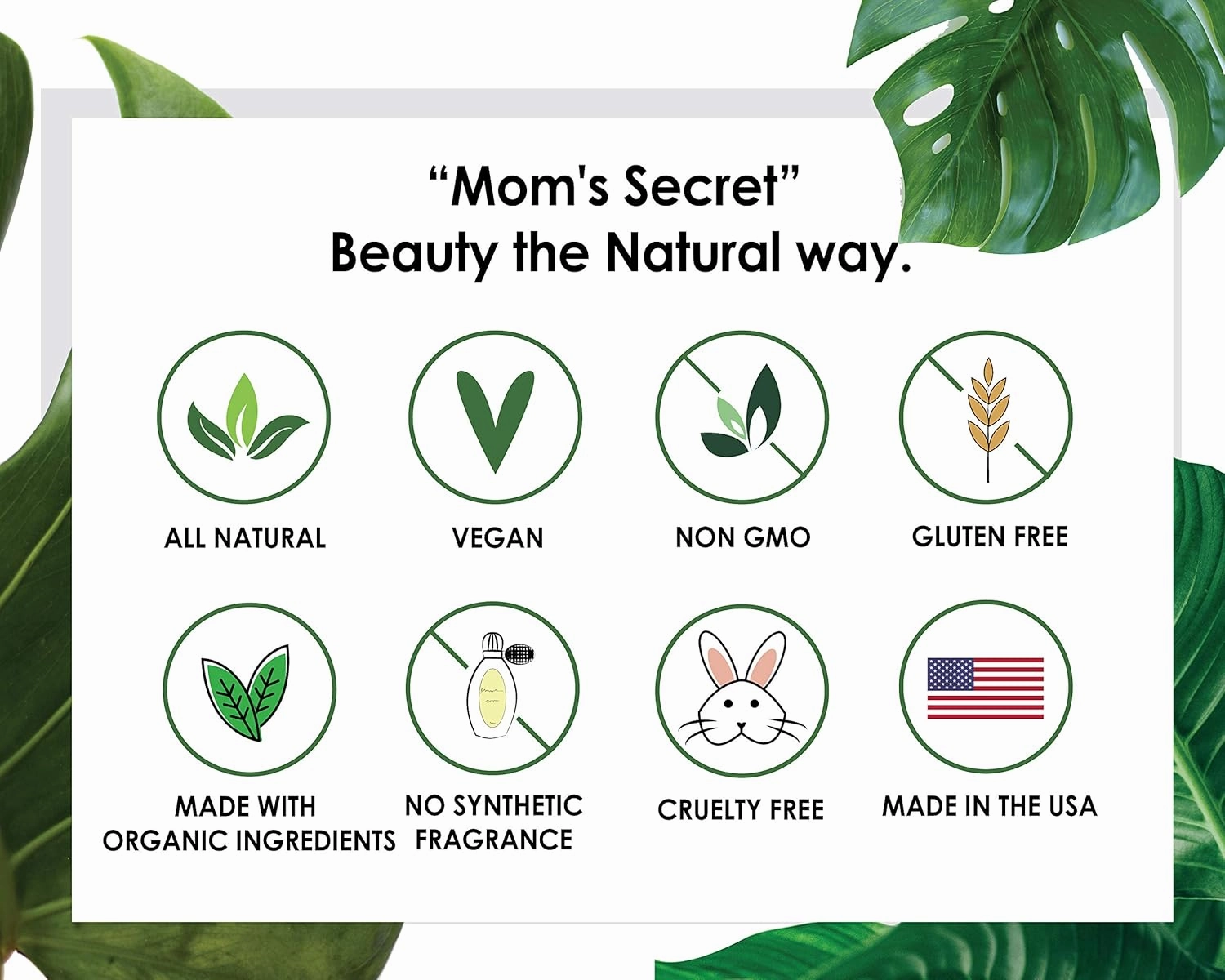 Mom's Secret 100% Natural Mascara Brown, Organic, Vegan, Paraben & Gluten Free, Strengthens & Volumes, Stays on all day, Made in the USA, 0.25 ounce