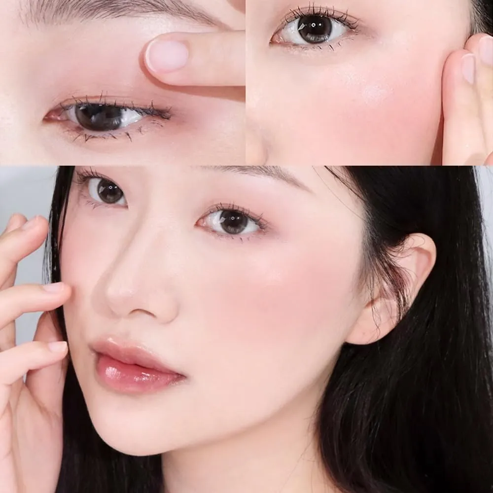 Mousse Care Cheek - Liquid Blush for Cheeks | Soft Color, Glowy Finish, Buildable & Watercolor Effect Blush for Natural Look | Vegan Makeup (04 Mauve Solid)