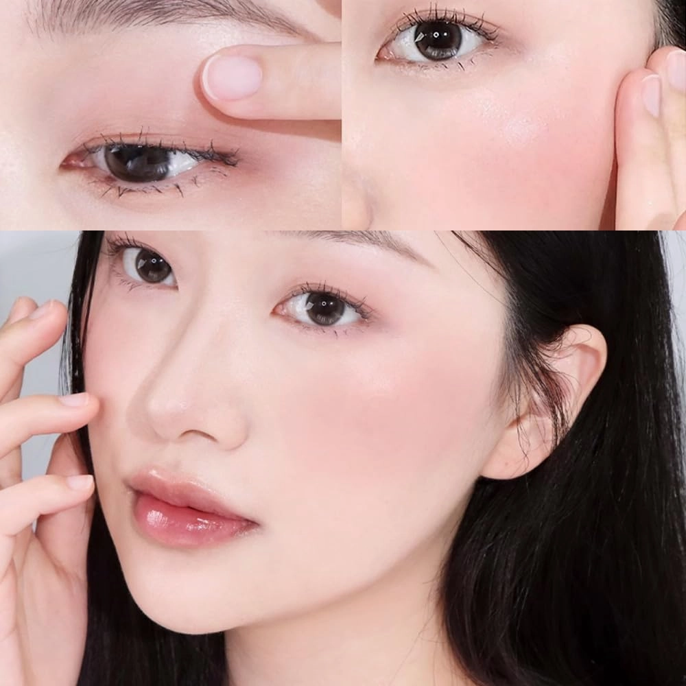 Mousse Care Cheek - Liquid Blush for Cheeks | Soft Color, Glowy Finish, Buildable & Watercolor Effect Blush for Natural Look | Vegan Makeup (01 Taro Mousse)