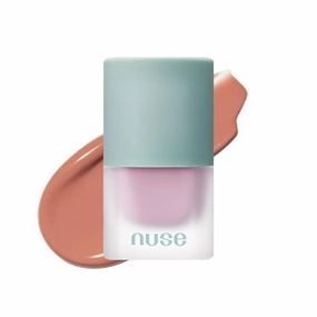 Mousse Care Cheek - Liquid Blush for Cheeks | Soft Color, Glowy Finish, Buildable & Watercolor Effect Blush for Natural Look | Vegan Makeup (03 Nudy Noop)
