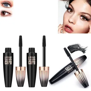 My Amazing Lashes Mascara Black 4d Volume and Length Silk Fiber Long-Lasting No Smudge Mascara Build Voluminous Eyelashes,Smudge Proof and Lengthen Eyelashes (Black, 3PCS)