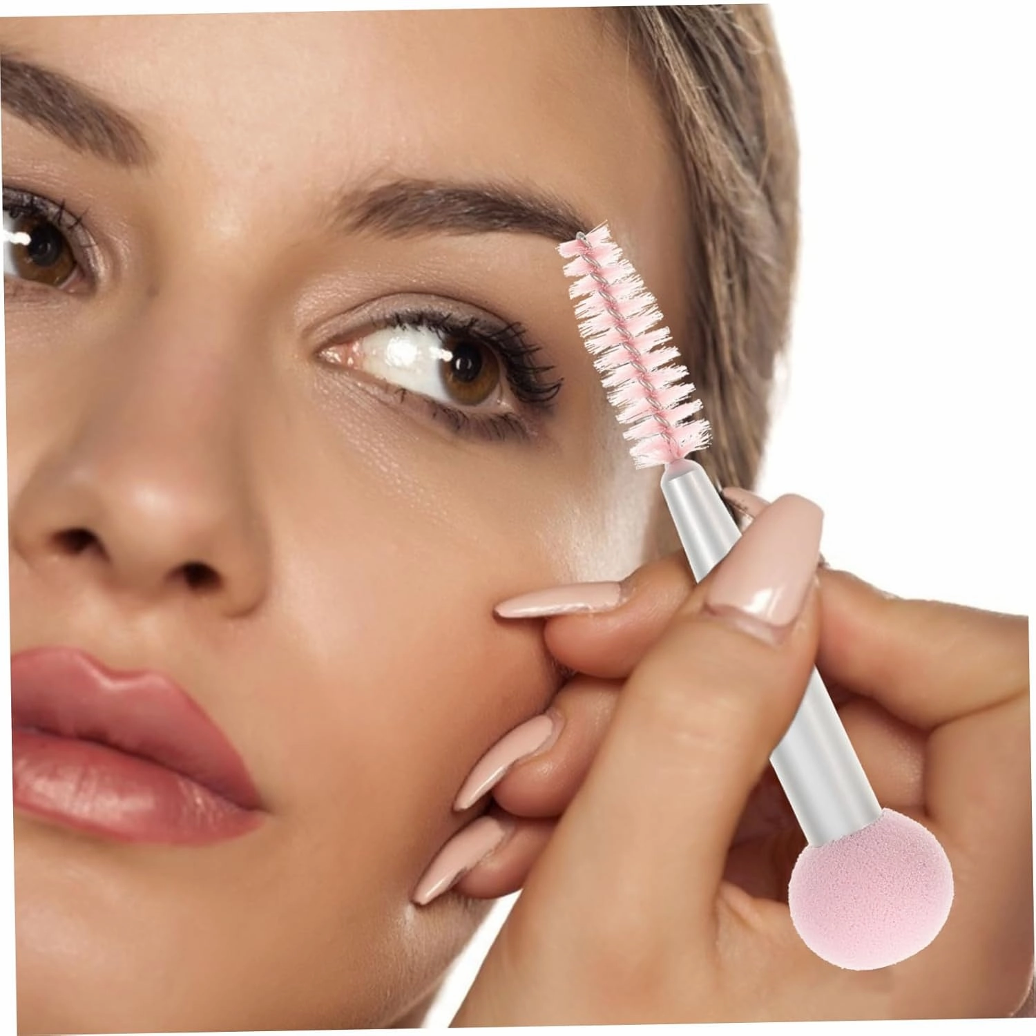 NOLITOY 24pcs Double-head Makeup Applicators for Women Versatile Sponges for Foundation Blush and Mascara Durable Easy to Use Brushes and Matte