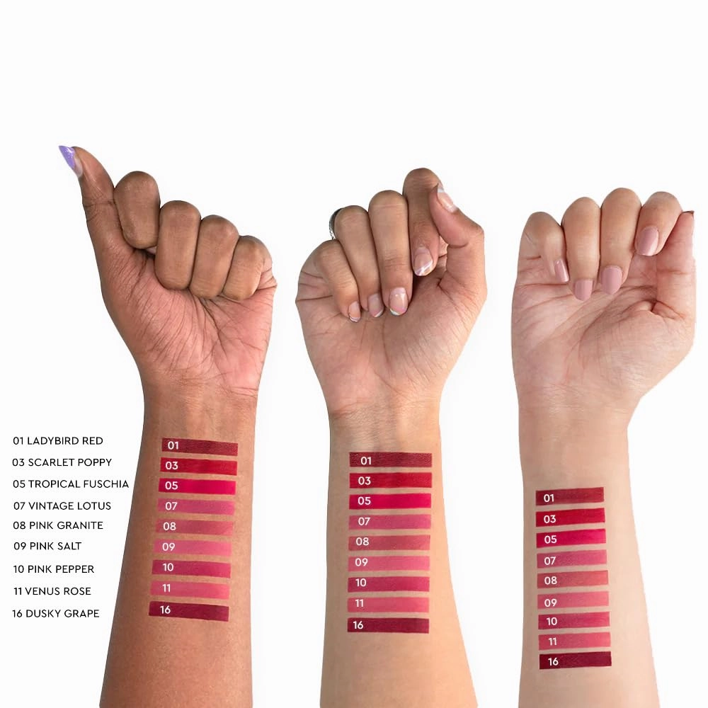 Non-stop Airy Matte Liquid Lip - Rose Blush(5 ml)| Transferproof I Waterproof lipstick Long Lasting I Apricot & Avocado Oil | 100% Vegan | 5ml | No Parabens, No Toxins