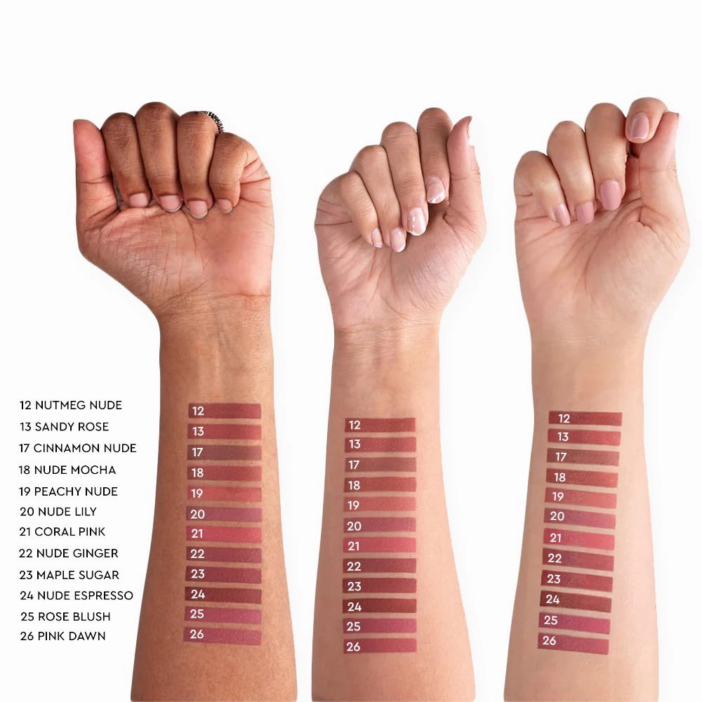 Non-stop Airy Matte Liquid Lip - Rose Blush(5 ml)| Transferproof I Waterproof lipstick Long Lasting I Apricot & Avocado Oil | 100% Vegan | 5ml | No Parabens, No Toxins