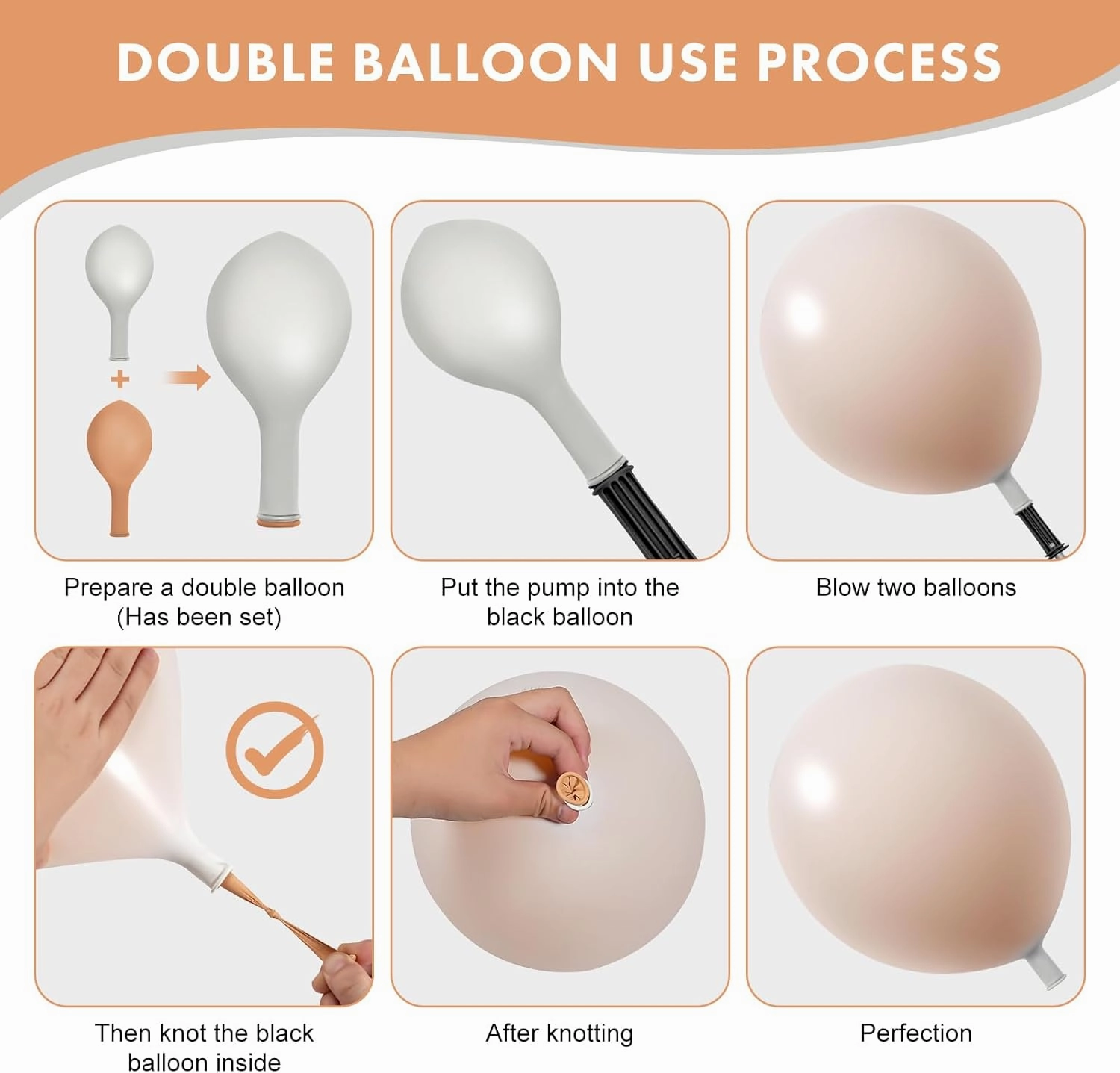Nude Beige Balloons Double Stuffed Blush Cream Peach Garland Ivory Different Sizes Neutral Balloon Arch Kit Perfect For Baby Shower Gender Reveal Birthday Boho Party Decorations
