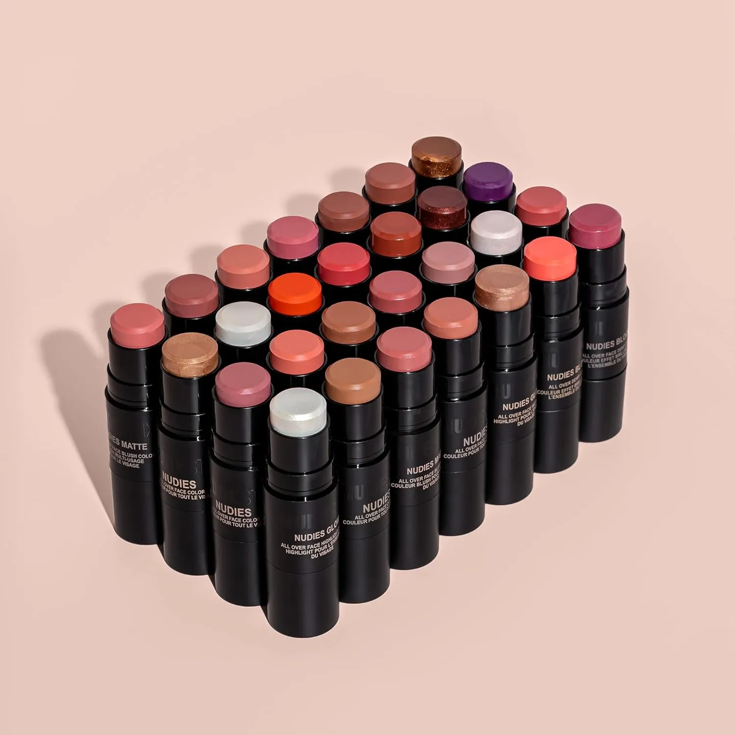 Nudestix Nudies Matte Cream Blush Stick 3-in-1 All Over Face Color - Blush Stick for Cheeks Eyes and Lips - Cream Blush for Cheeks w/Blending Brush