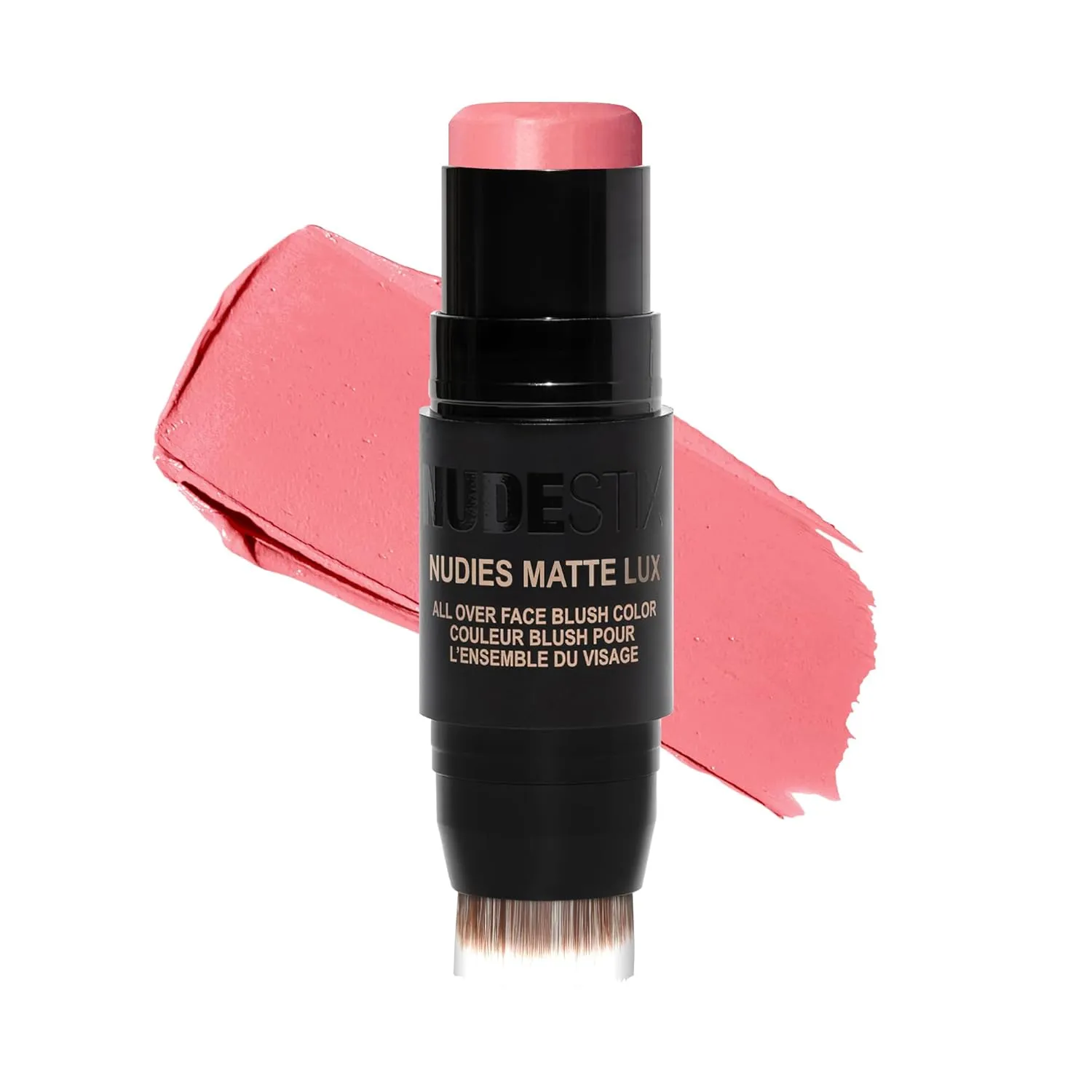 Nudestix Nudies Matte Lux Cream Blush 3-in-1 All Over Face Colour For Cheeks Eyes and Lips w/Blending Blush