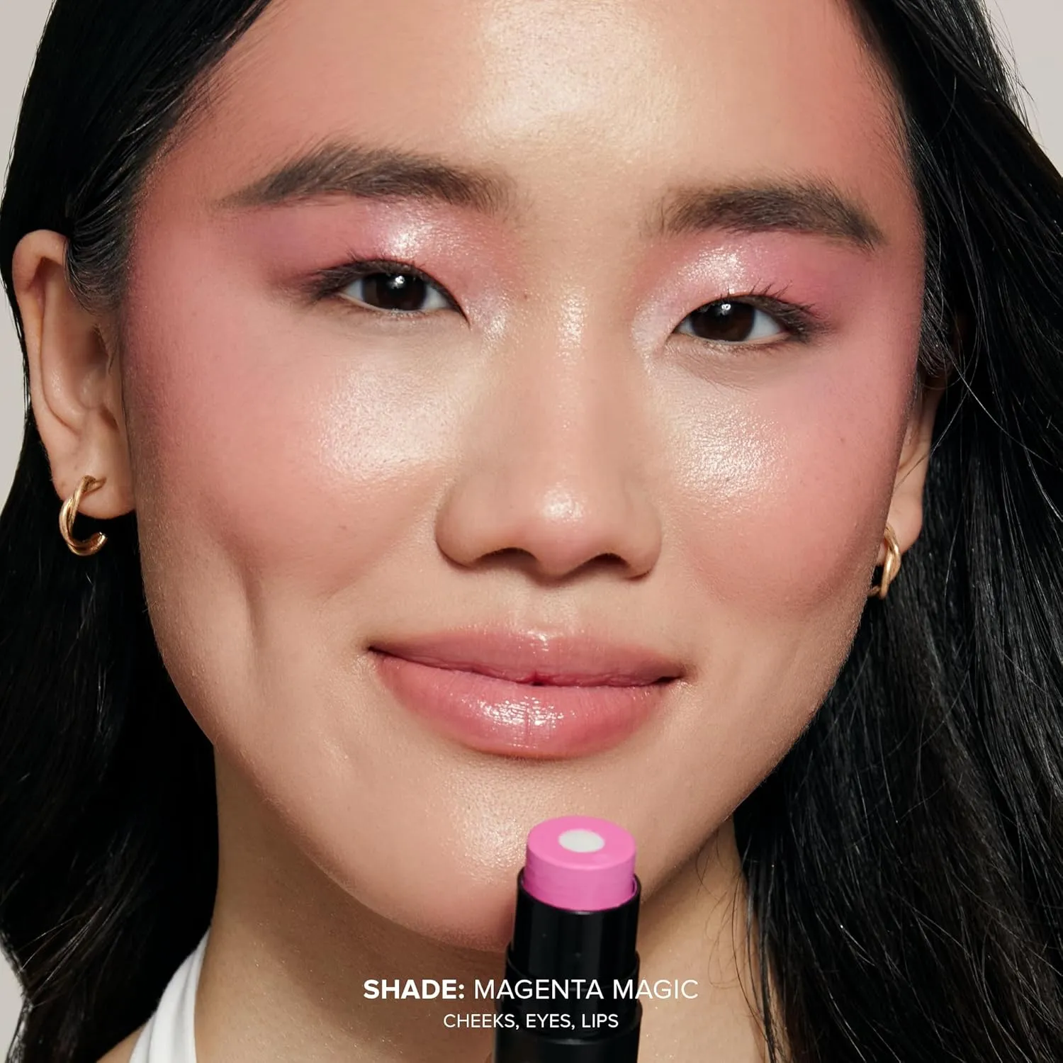 Nudies Matte   Glow Core All Over Face Blush Color - Magenta Magic