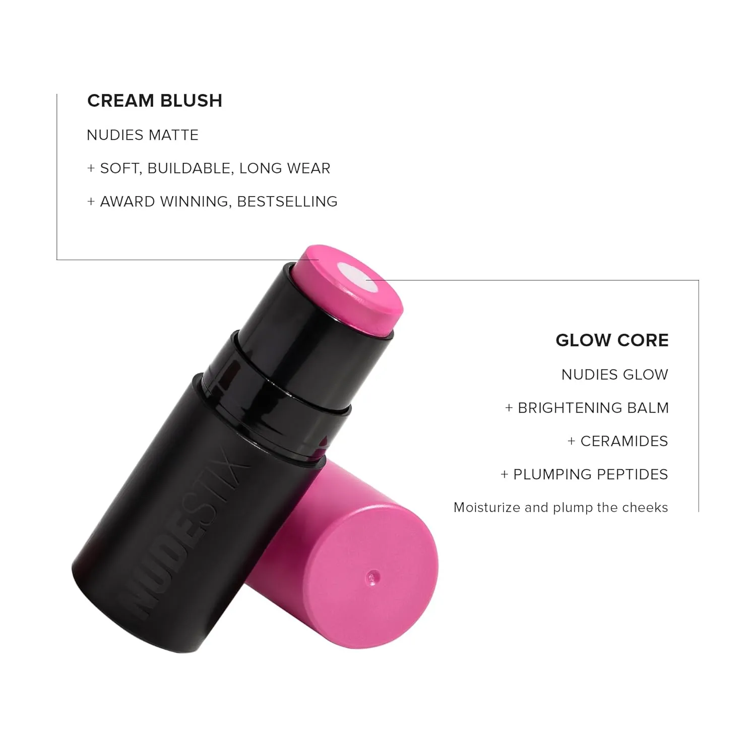 Nudies Matte   Glow Core All Over Face Blush Color - Magenta Magic