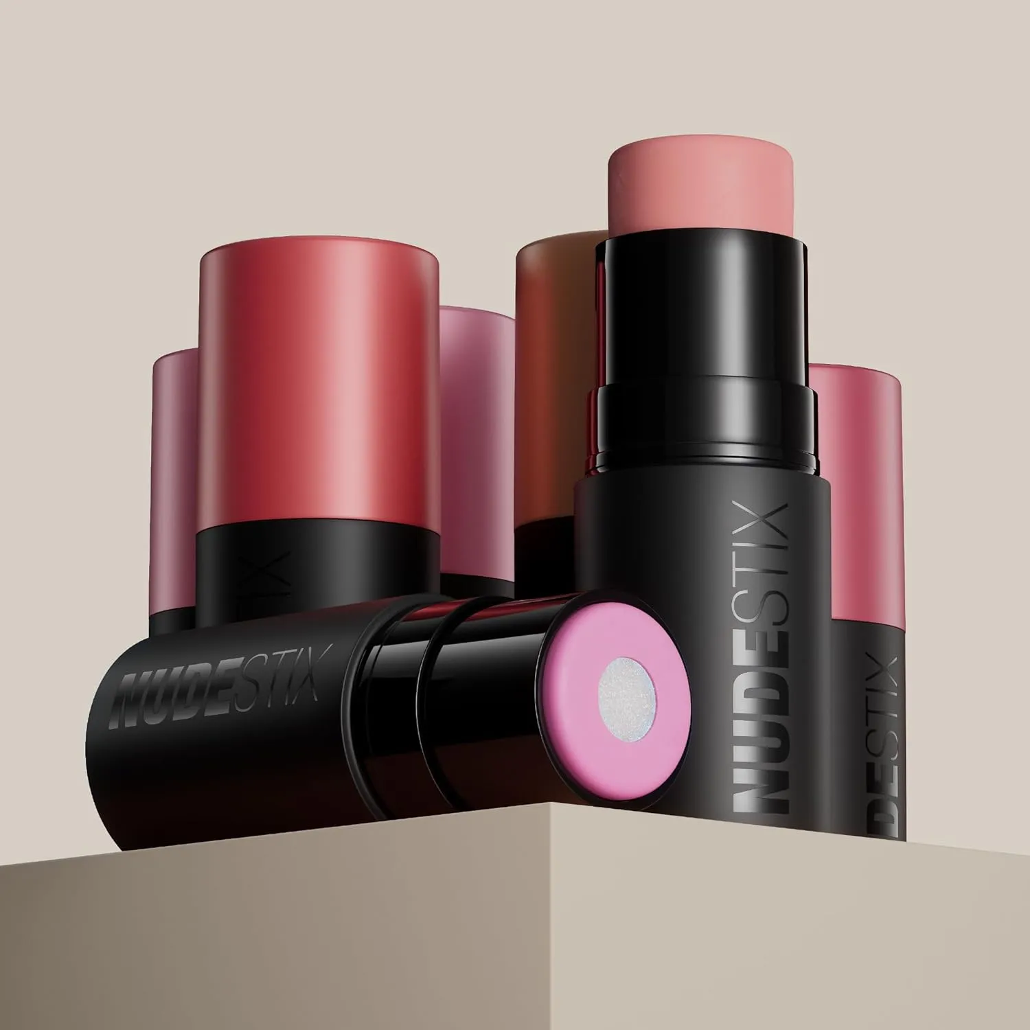 Nudies Matte   Glow Core All Over Face Blush Color - Pink Ice