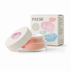 Paese Mineral Blush, 99% Natural Ingredients, For All Skin Types, Contour Facial Features, Long Lasting Effect, Naturally Highlighted Cheekbones, 6 g (300W Peach)