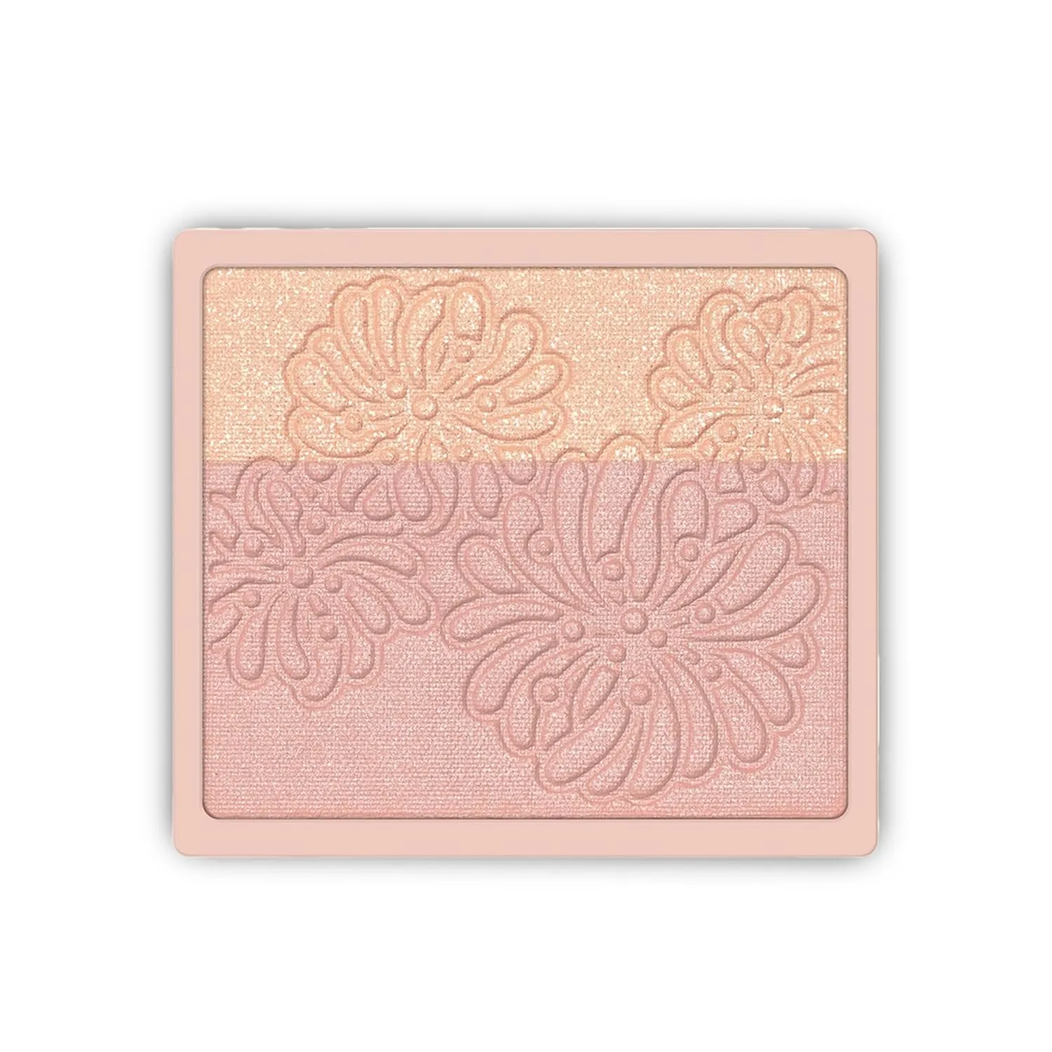 Paul & Joe Pressed Blush Palette Refill Only, Case Sold Separately, Oil-Absorbing Blush Powder, Bi-Color Face Blushes with Fitting Veil Powder, Light Beige and Light Pink, 01 Secret D'Or, 0.17 oz