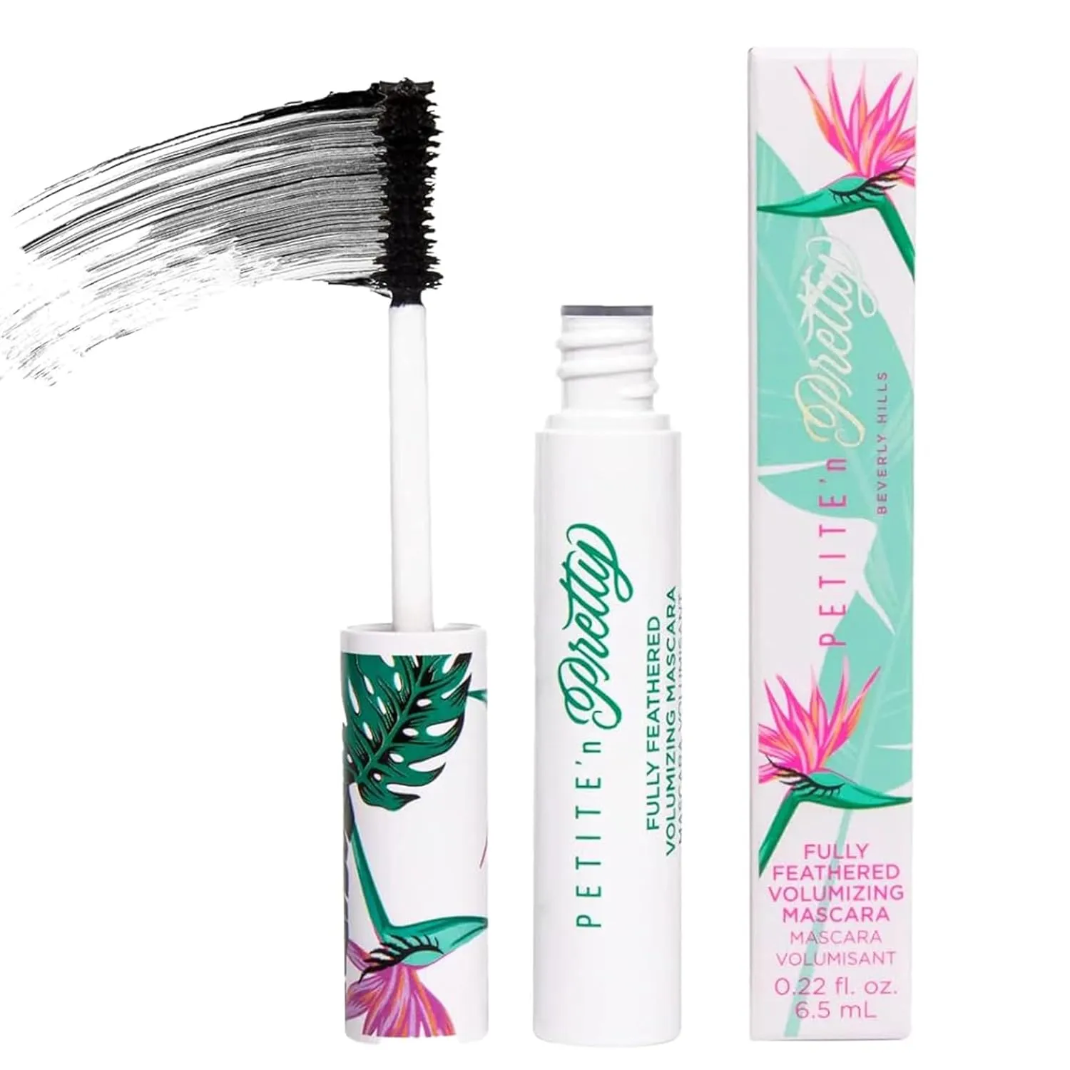 Petite 'n Pretty Fully Feathered Volumizing Mascara Duo- Non-Toxic Makeup for Kids, Tweens and Teens - Adds Instant Thickness and Definition