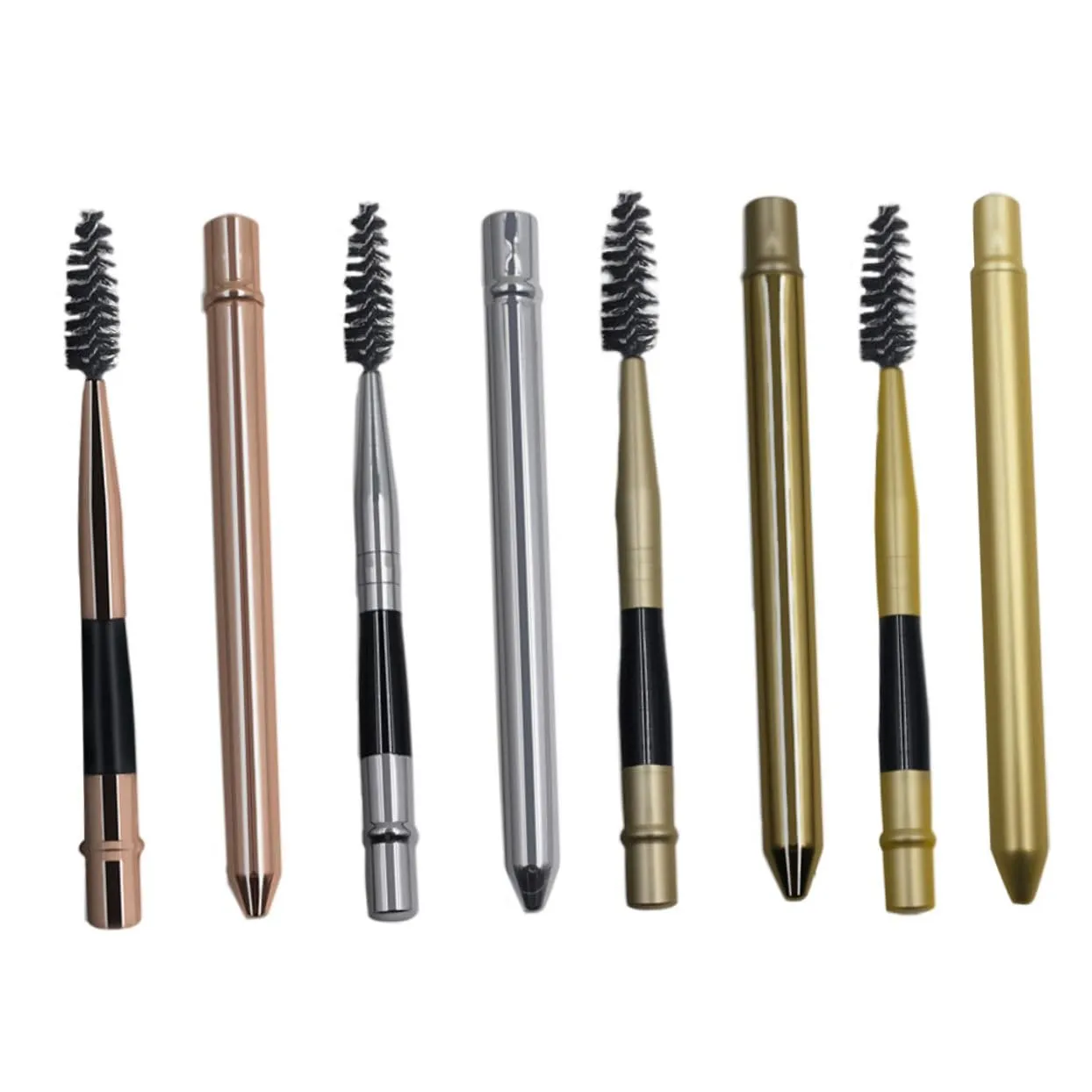 Professional Eyelash Curler Tool 8 Piece Brush Set Makeup Applicator for Eyes Brows Gold/silver/rose Gold