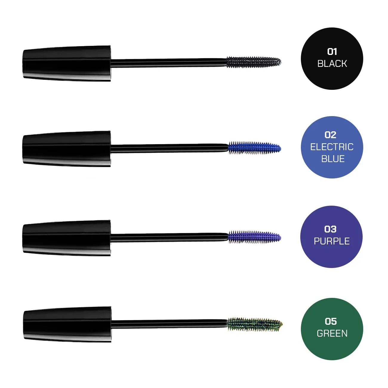 Radiant Professional Studio Perfect Mascara Volume and Length - Lengthening with Silicone Brush & Natural Wax - Cruelty Free Volume Mascara - 0.30 ounces, Green (05)