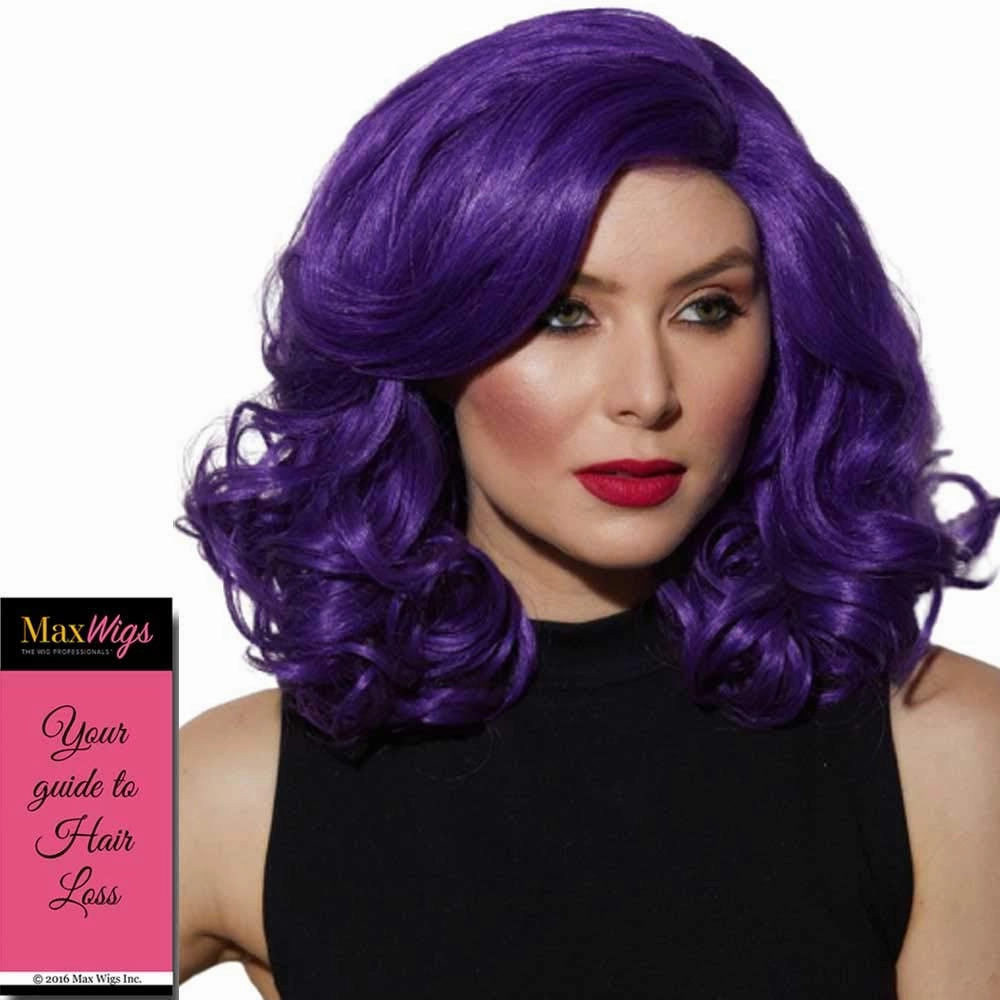 Reagan Blush Wig Color Tropical Peach - Sepia Wigs 14.5" Shoulder Length Curly Lace Front Heat Friendly Synthetic Hair Vibrant Costume Realistic Hairline Layered Bundle MaxWigs Hairloss Booklet