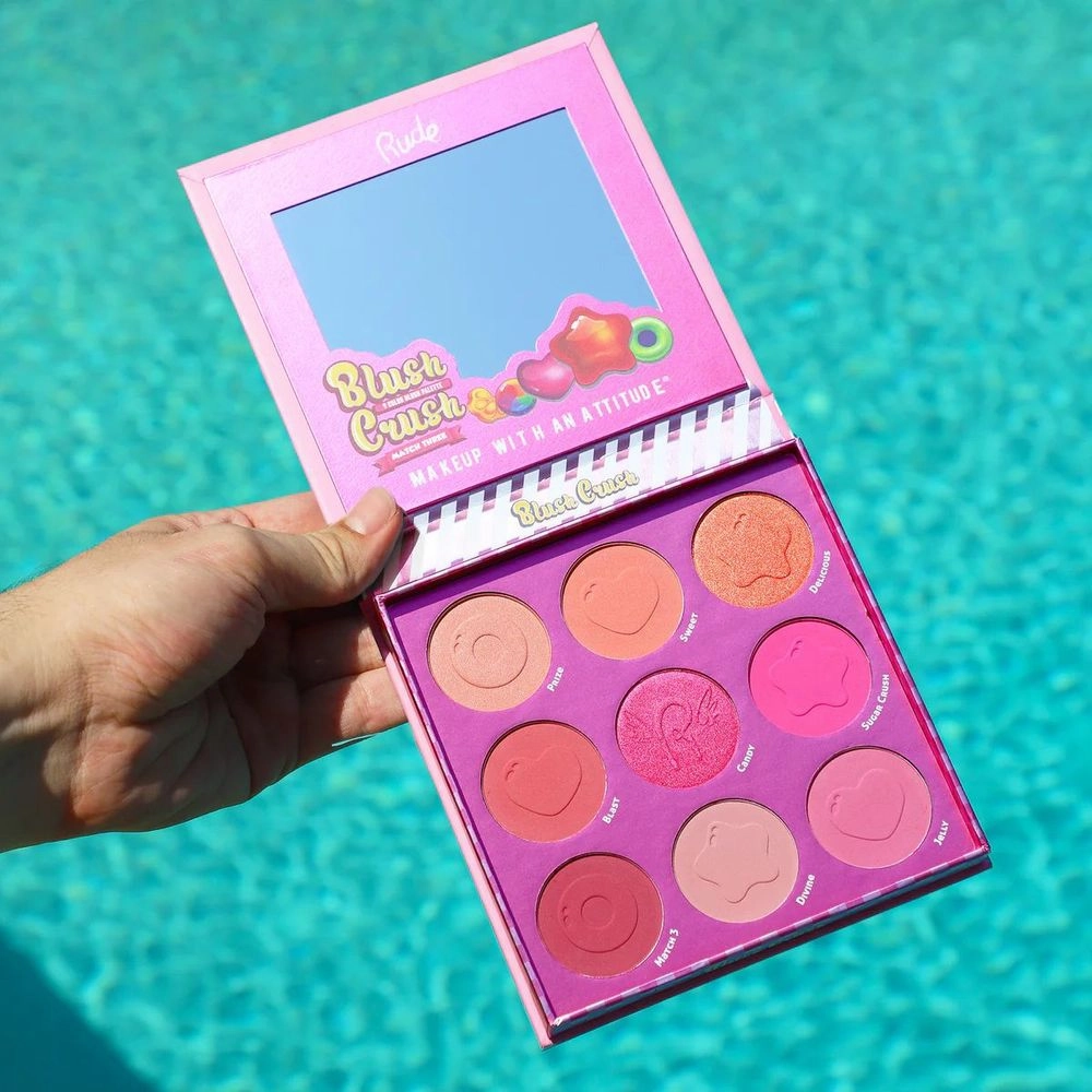 Rude Cosmetics Blush Crush 9 Color Blush Palette