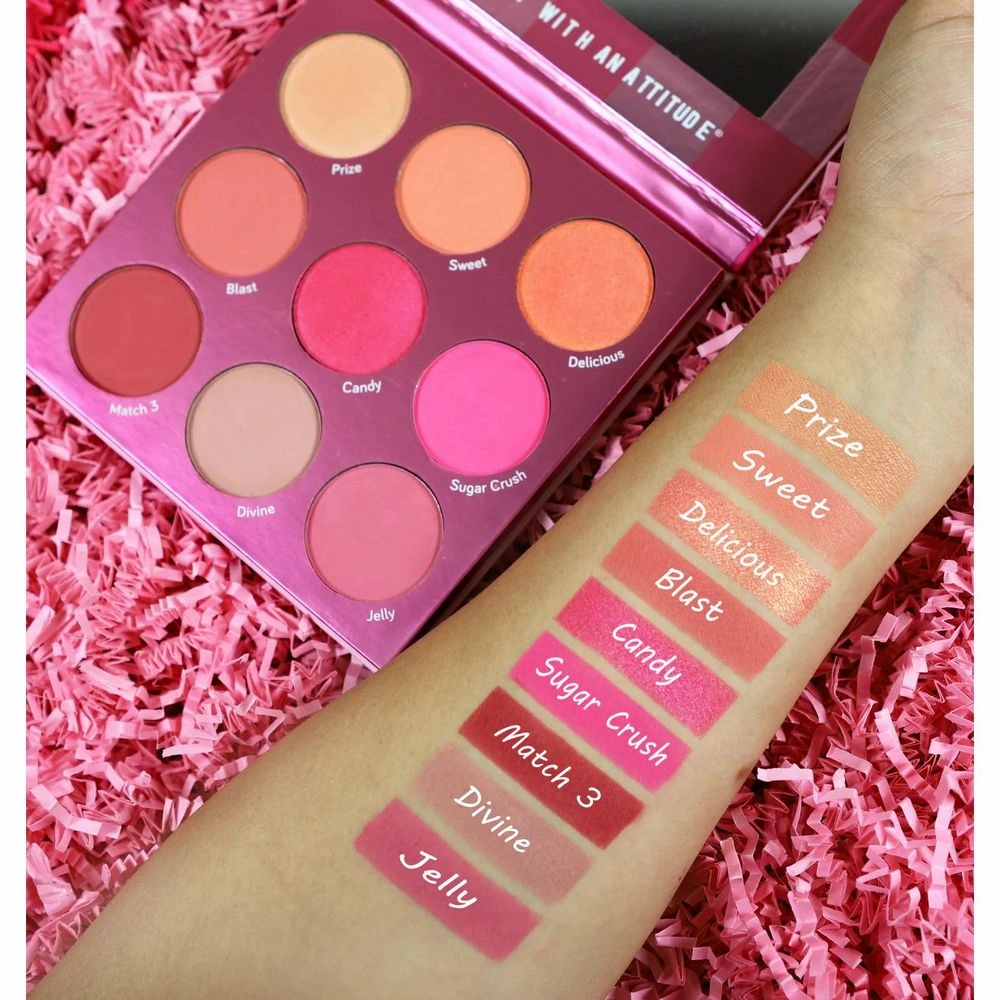 Rude Cosmetics Blush Crush 9 Color Blush Palette
