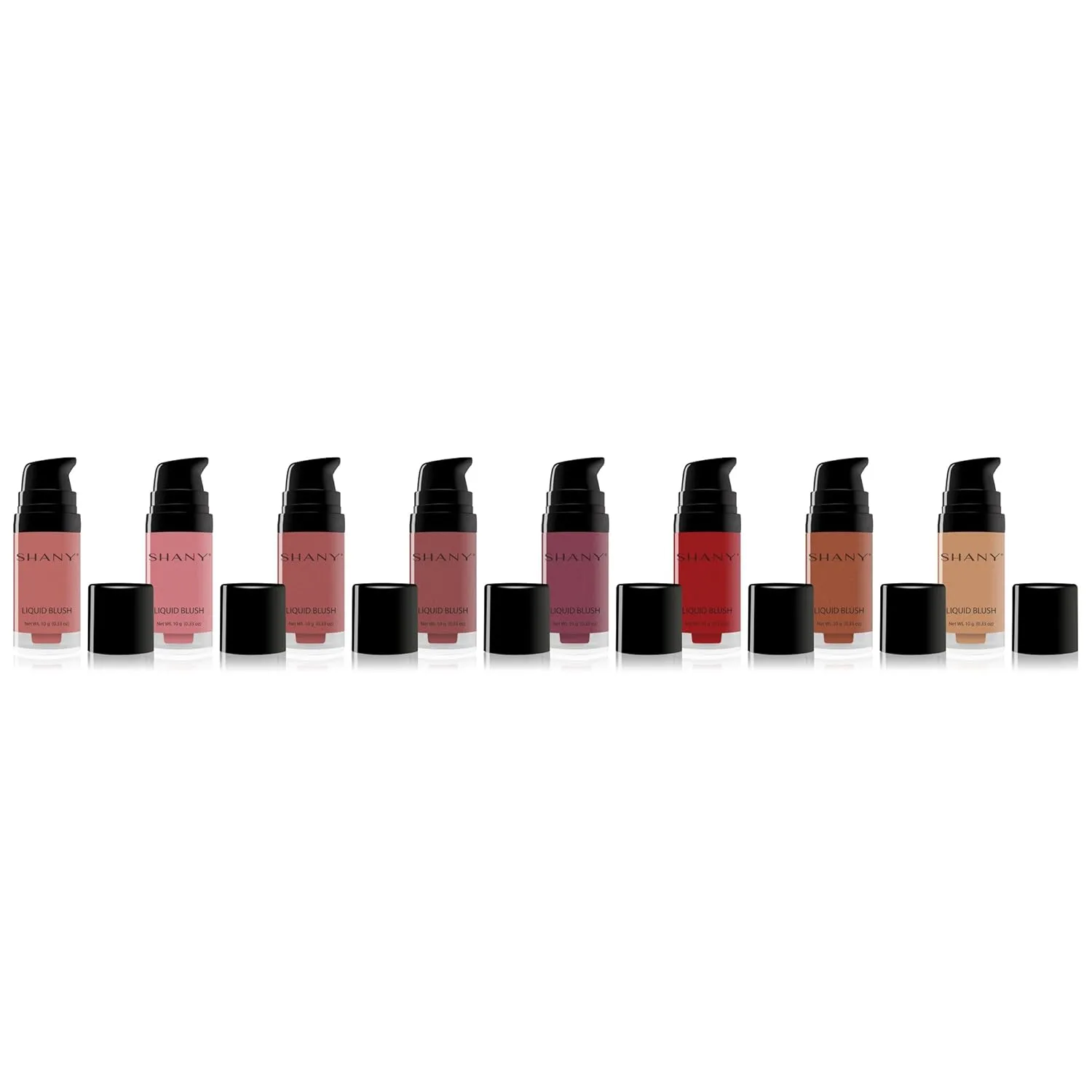 SHANY Paraben Free HD Liquid Cream Blush - Creamy & Blendable Color - DISTINTIVE (Pack of 2)