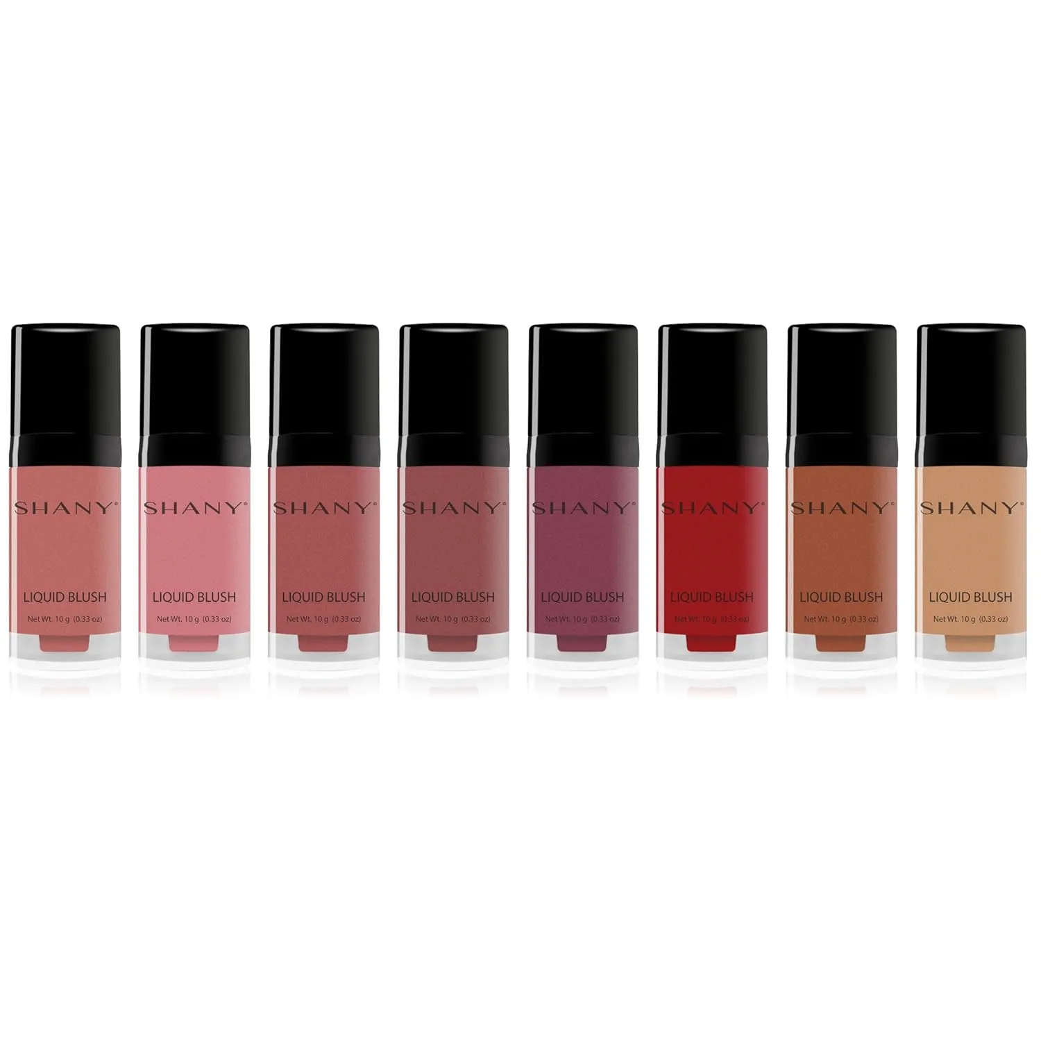 SHANY Paraben Free HD Liquid Cream Blush - Creamy & Blendable Color - DISTINTIVE (Pack of 2)