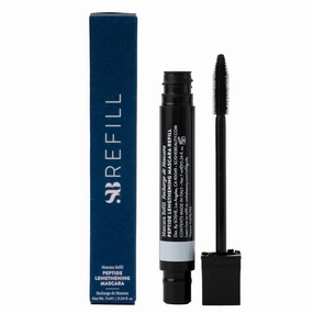 SOSHE Beauty - Peptide Lengthening Mascara Refill | Safe for Contact Lens Wearers, Smudge Resistant, Flake-Free | Clean, Vegan, Cruelty-Free, Certified Plastic Negative