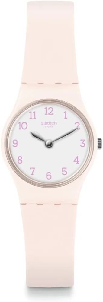 Swatch Women Casual Pink Watch Plastic Quartz Pinkbelle