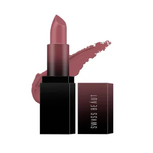 S'wi-ss Be-aut'y Hd Matte Pigmented Smudge Proof Lipstick | Creamy Matte Long Stay Lipstick | Mauve Blush, 3.4g