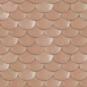 Tempaper x Genevieve Gorder Metallic Blush Pink Brass Belly Removable Peel and Stick Wallpaper, 20.5 in X 16.5 ft, Made in The USA