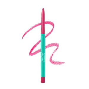 Thrive Causemetics Lip Filler Long-Wearing   Plumping Lip Liner, Shea Butter Hydrating Lip Plumper Retractable Lip Liner Pencil, Built In Sharpener, Vegan & Cruelty Free, Ebony (Fuchsia Pink)