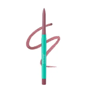 Thrive Causemetics Lip Filler Long-Wearing   Plumping Lip Liner, Shea Butter Hydrating Lip Plumper Retractable Lip Liner Pencil, Built In Sharpener, Vegan & Cruelty Free, Ghizlan (Plum Mauve)