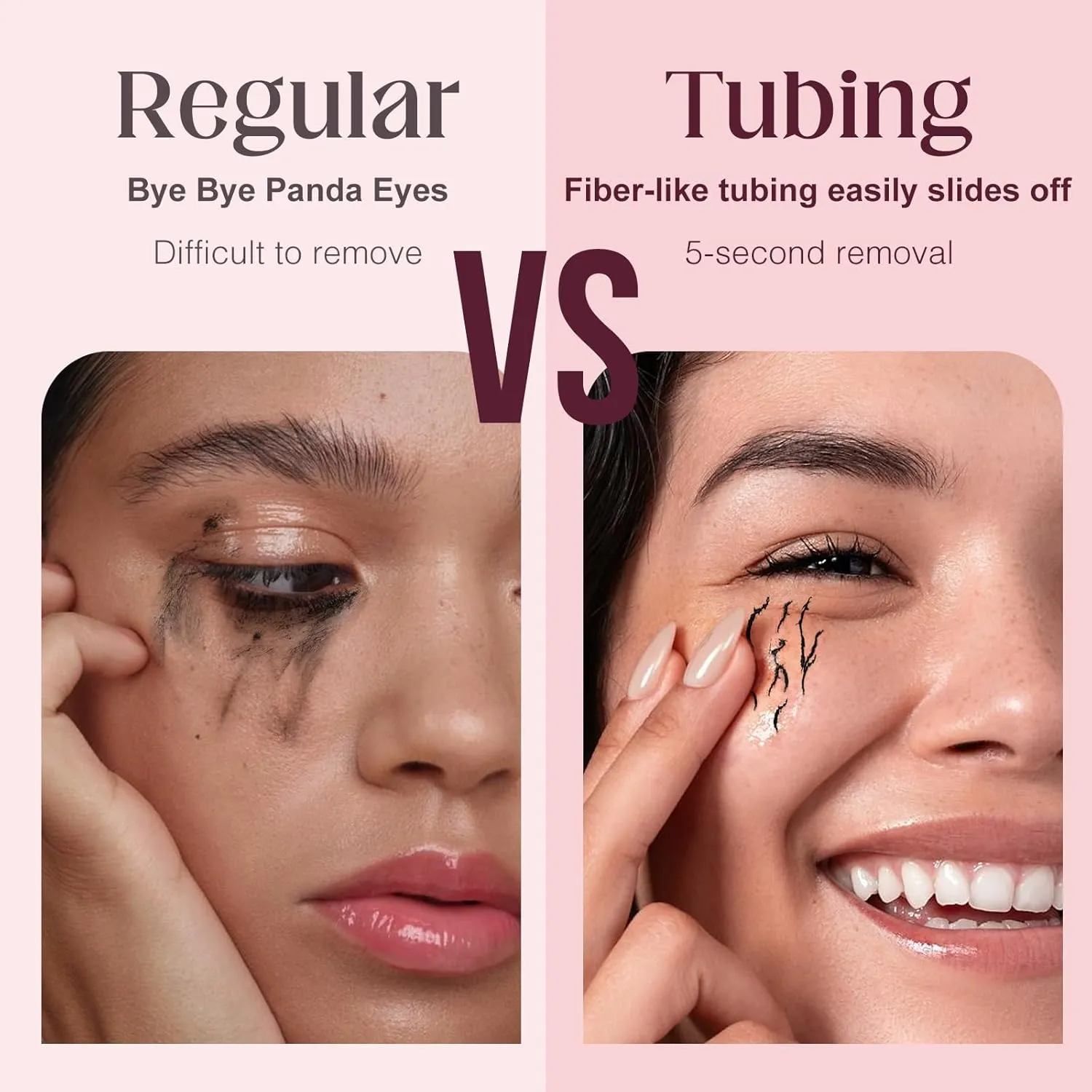 Unidollss Tubing Mascara Volume and Length Black Upgrade Lengthening Long Lasting, New Brush, No Smudging, No Clumping, Washable Voluminous Tubing Mascara, Gluten-free Safe for Sensitive Eyes